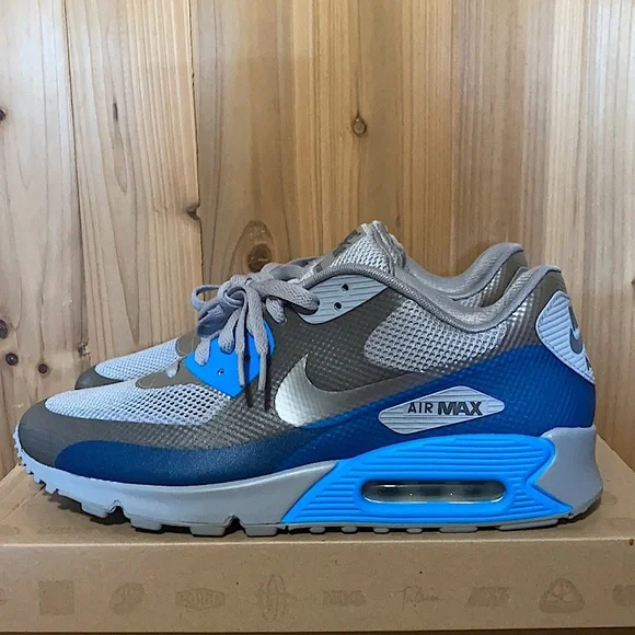 2011 Nike air max 90 hyperfuse premium midnight fog blue glow
